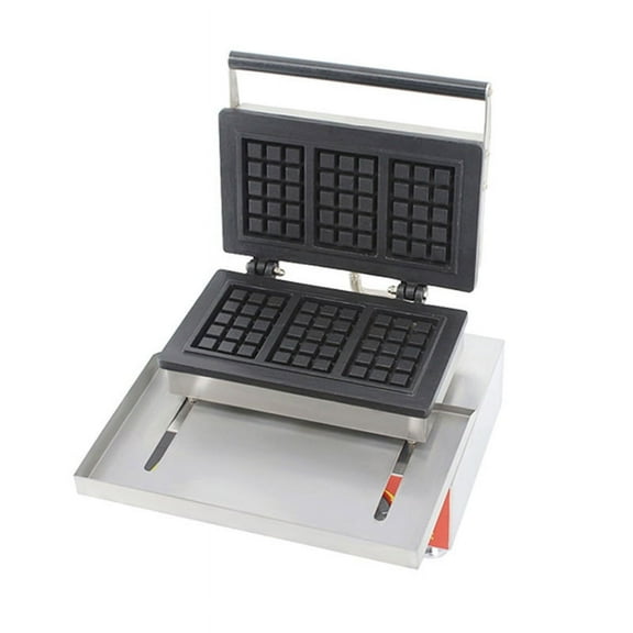 TECHTONGDA Electric Square Waffle Maker Baker Machine Stainless Steel Iron Food Stove 3pcs