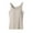 Beige, variant on Camisole Tops for Women Summer Spaghetti Strap Cami Tank Built in Bra Sports Padded Cotton Undershirts Blue,L