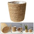 thumbnail image 3 of Plant Pots Replacement Containers Natural Color with Waterproof Liner Woven Rattan Plant Pot Woven Planters Basket for, 3 of 6