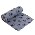 thumbnail image 2 of Manta para mascotas perro cachorro gato estampado de pata cama de lana suave y cálida cesta de viaje para coche Sywqhk Libre de BPA, 2 of 7