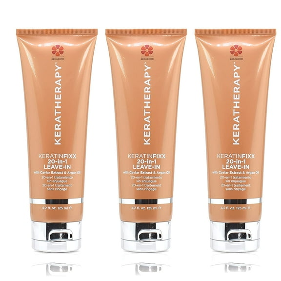 3 Pack - NEW Keratherapy KERATINFIXX 20-IN-1 LEAVE-IN, Infused with Caviar Extract & Argan Oil, 4.2 fl oz/each