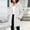 White, variant on Fnooota Womens Fleece Jackets, Lightweight Long Sleeve Mid-length Warm Winter Outerwear with Pockets Coffee Size S-3XL