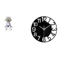 thumbnail image 1 of Figura de escritorio,Estante con estatua de astronauta para decoración de oficina y hogar,Reloj de pared grande,Reloj de pared acrílico silencioso moderno,Reloj de pared grande para, 1 of 8