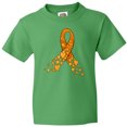 thumbnail image 3 of Inktastic Leukemia Awareness with Orange Ribbon Made of Hearts Youth T-Shirt, 3 of 5