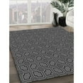 thumbnail image 3 of Ahgly Company Machine Washable Indoor Rectangle Transitional Charcoal Black Area Rugs, 6' x 9', 3 of 7