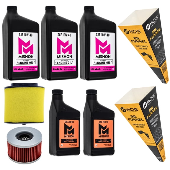 MISHON Full Service Oil Change Kit for Honda Pioneer 700 700-4 2014-2022 MK1014682