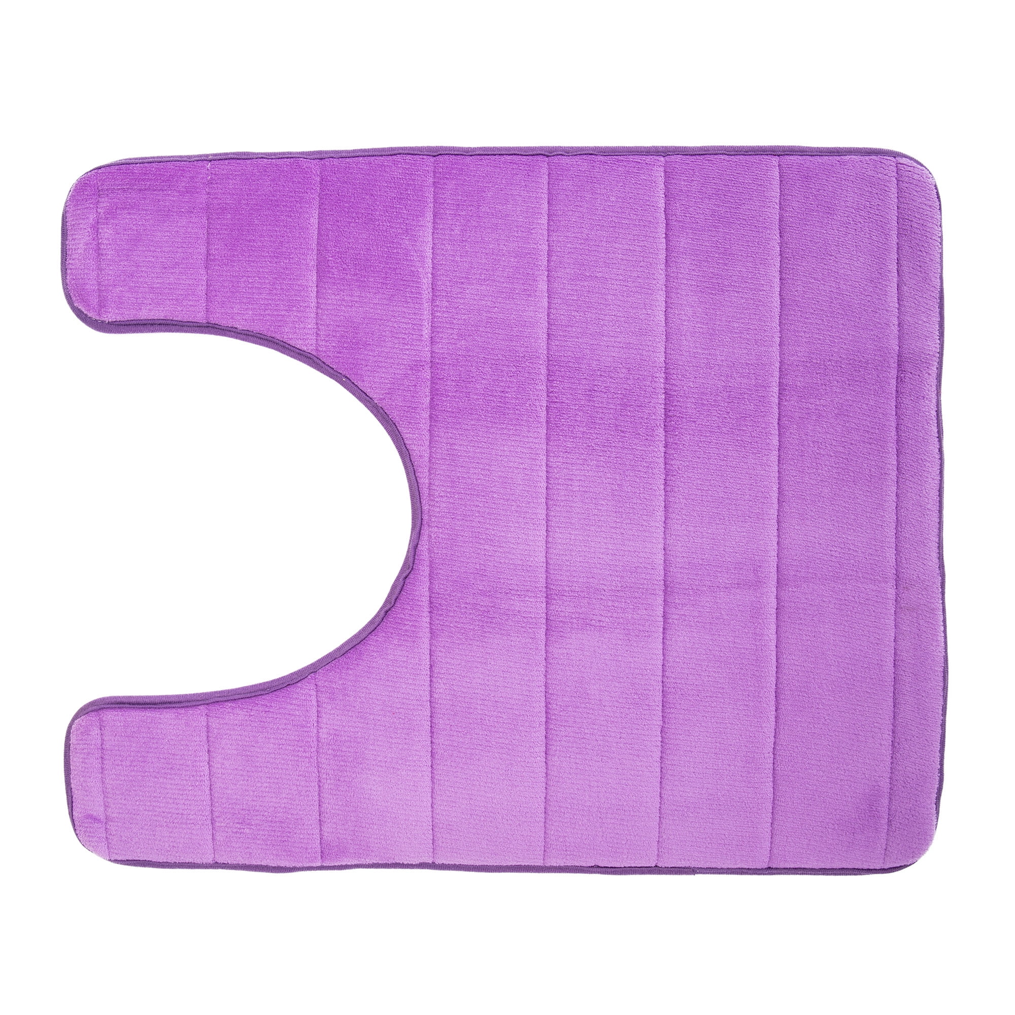 NK HOME 24" X 20" Bath Mat for Toilet Memory Foam UShaped Bath Rug