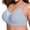 Blue, variant on Nursing Bras Women Plus Size Seamless Mesh Bandeau Bra Full Cup Anti-Sag Push-Up Bralette Green M