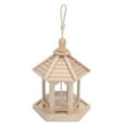 thumbnail image 2 of Bird Feeder, Polished  , Movable Roof Hanging Bird Feeder, Parakeets For  Birds, 2 of 8