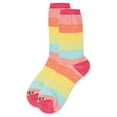 thumbnail image 3 of MeMoi Multicolor Stripe Splash Bamboo Blend Crew Socks - Mens - Male, 3 of 3