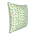 thumbnail image 2 of Fotbe Frogs Jumping Pattern Velvet Decorative Throw Pillow Covers with Elegant Piping, Soft Plush Cushion Cover for Sofa, Bed, Car, Office-18"x18", 2 of 8