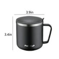 thumbnail image 3 of Drppepioner Ustensiles de Cuisine & Gadgets Tasse en Acier Inoxydable avec Couvercle et Poignée - 400Ml Tasse Réutilisable Doublement Isolée - pour Maison Bureau et Voyage Tasses à Café Tasses à Déjeuner, 3 of 8