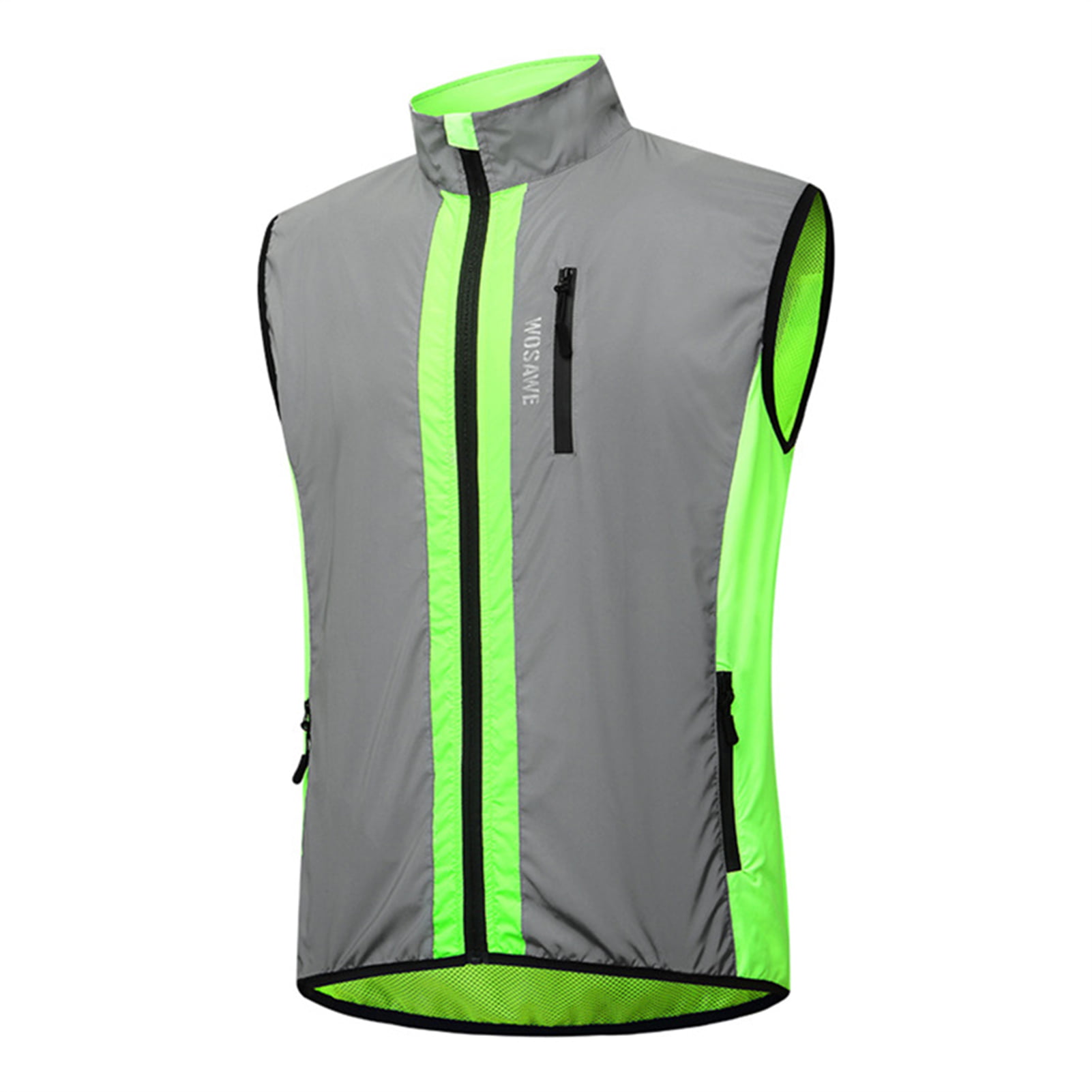 Durable LED Reflective Vest Running Vest with Phone Holder,Workout Gear with Key Pouch,USB Rechargeable Light Up Vest Water Resistant-Fit and Comfortable Adjustable Waistband,Lightweight Breathable 