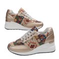 thumbnail image 4 of Zapatillas deportivas informales de moda para mujer, antideslizantes, cómodas y transpirables, bonitas zapatillas de verano para caminar con cremallera lateral y cordones, 4 of 7