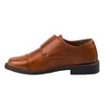 thumbnail image 2 of Josmo BoyS Dress Shoes  Hook and Loop Double Monk Strap Cap Toe Oxford Loafers (Little Kid Toddler), Tan, Size: 8, 2 of 5
