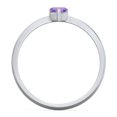 thumbnail image 4 of Heart Birthstone Ring - Amethyst (February), 4 of 6
