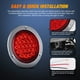 thumbnail image 5 of Luz trasera para remolque Nilight, redonda, 24 LED, roja, 2 unidades, impermeable, 5 of 7