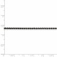 thumbnail image 4 of White Sterling Silver chain Rope 20 in 2.3 mm Ruthenium 2.3mm, 4 of 5