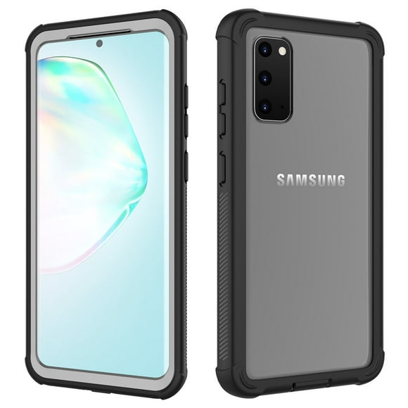 Étui de Chargement Sans Fil pour Téléphone Portable Compatible avec Samsung Galaxy S20 6,2 Pouces-Noir