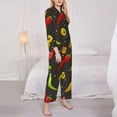 thumbnail image 5 of Wukai Chili2 Print Women's Pajama Set - Soft Long Sleeve Sleepwear for Comfort and Style-, 5 of 9