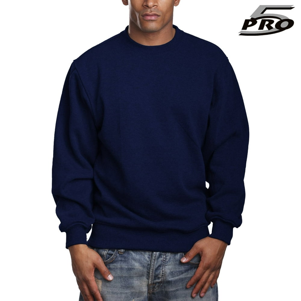 Pro 5 - PRO 5 Mens Heavy Weight Fleece Crew neck Pullover Sweater S to ...