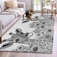 thumbnail image 2 of Funny Giraffe Flower Large Area Rugs for Bedroom Living Room, Soft Non Slip Carpet Bedside Rug, Fall Sunflower Aesthetic&nbsp;Autumn Plant Rectangular Floor Cover Kitchen Accent Rug 3'x5' for Office, 2 of 9
