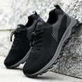 thumbnail image 4 of zuwimk Mens Sneakers,Men's Afterburn Memory Foam Lace-up Sneaker Black, 4 of 5