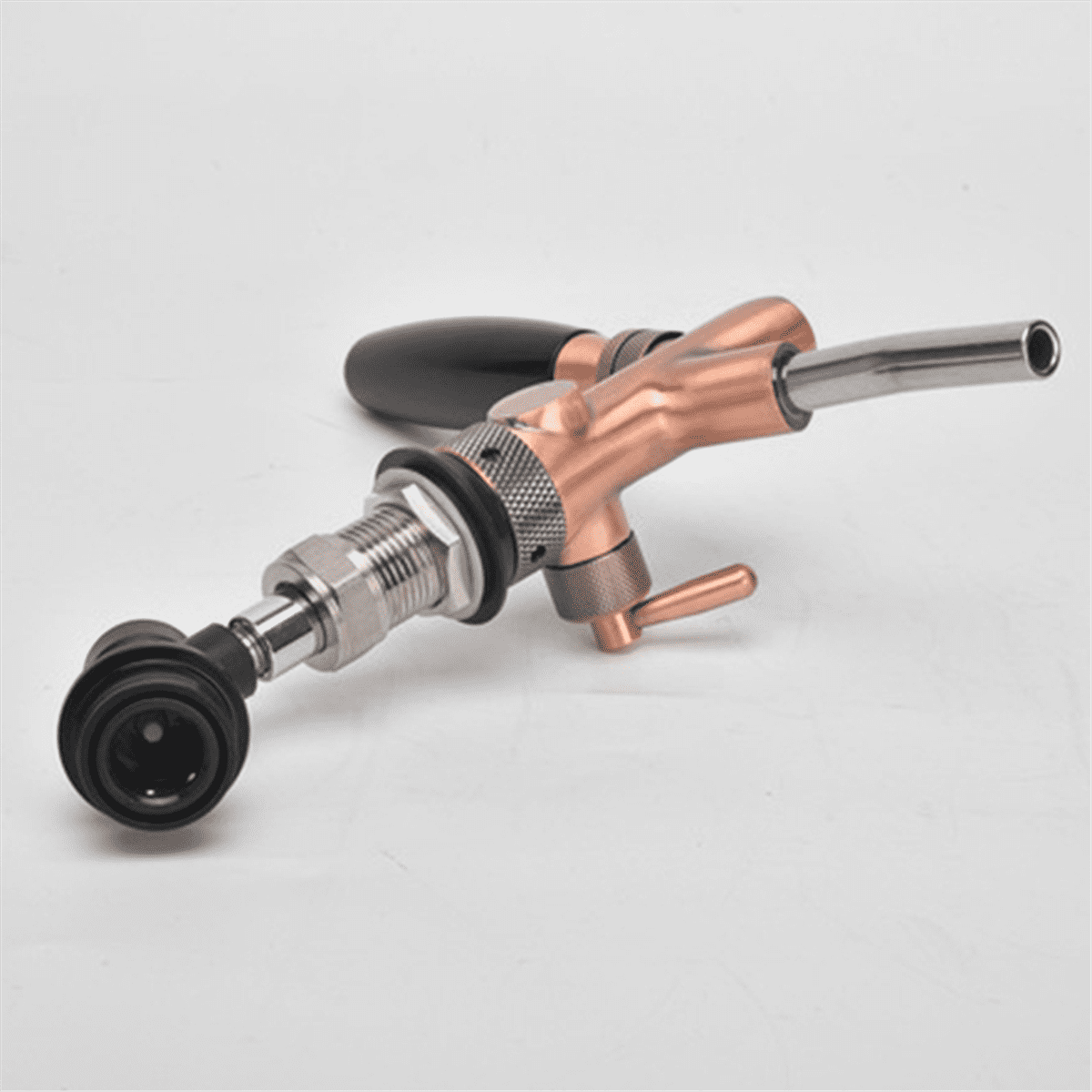 Adjustable Draft Beer Tap with Liquid Ball Lock Disconnect Chrome Plating Flow Control Beer Faucet Homebrew Kegerator