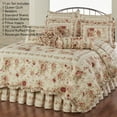 thumbnail image 2 of Heirloom Rose 11-Piece Queen Bed Set, Vintage Floral Quilt with Bedskirt, Shams & Pillows, 2 of 5