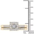 thumbnail image 4 of 1/2 Carat T.W. Diamond Single Halo 10kt Yellow Gold Engagement Ring Set, 4 of 5