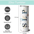 thumbnail image 3 of SLP 20 oz Skinny Tumblers with Lid and Straw, 3 of 6