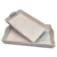 thumbnail image 4 of Decmode - Set of 2 Rectangular Wooden Jute Trays, 4 of 6
