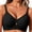 Black, variant on Women Wireless Bra Push-Up Cut-Out Teardrop Mesh Breathable High-Elastic Yoga Fitness Daily Wear Pink 34 (M)