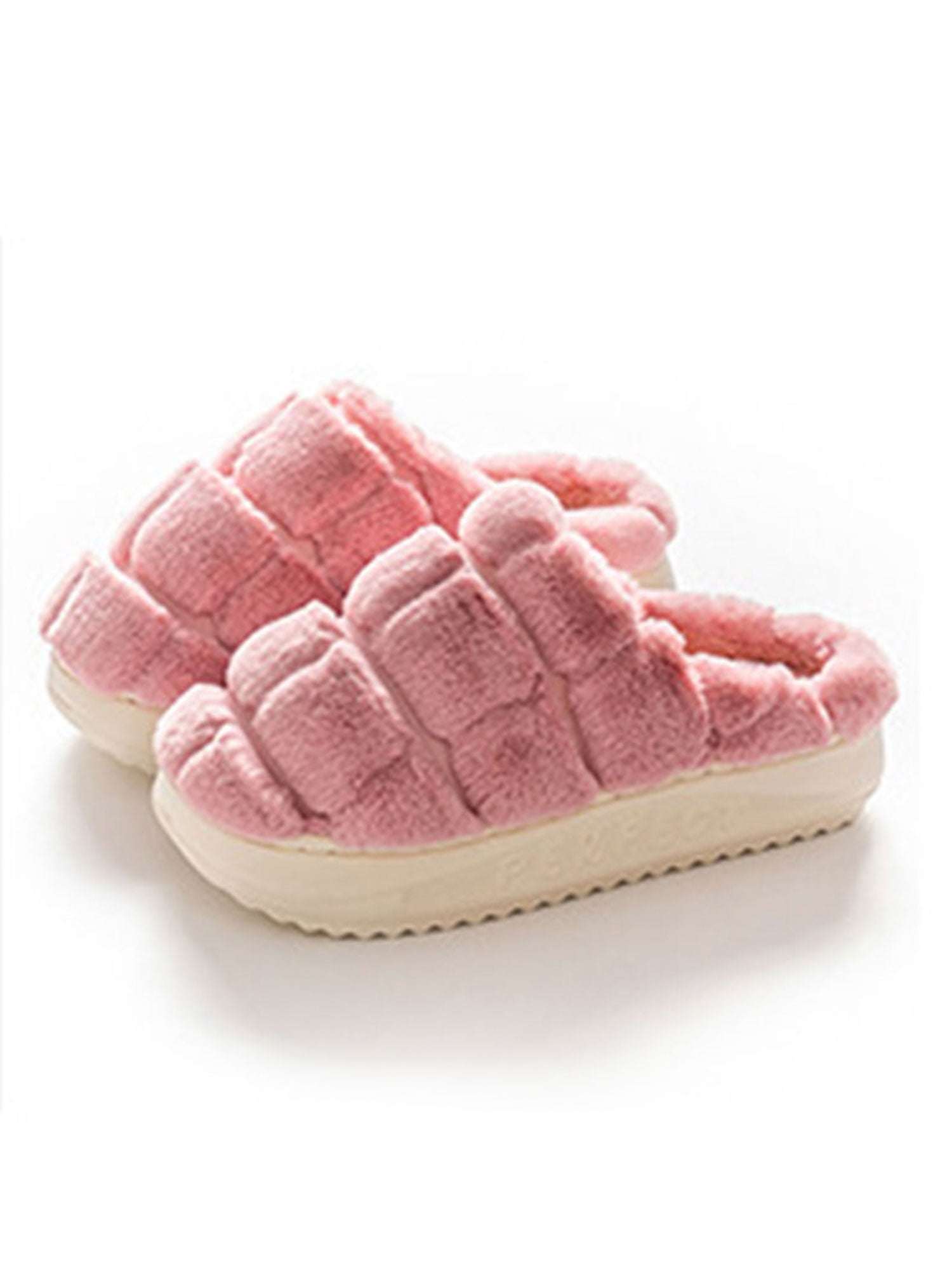 Womens Soft Warm Comfy Cosy Home Kitchen Flat Slippers Mule Toe Size 3-8 
