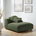thumbnail image 1 of Modway Solace Modular Corduroy Upholstered Armless Chair in Fern, 1 of 10