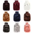 thumbnail image 4 of 2L Removable Hot Water Bottle Bag Plush Cover Protective Case Heat Preservation, 4 of 4