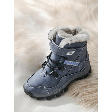 Image of Boys Winter Snow Boots Fur Lined Snow Shoes Waterproof Outdoor Ankle Boots for Kids(Little Kid/Big Kid)