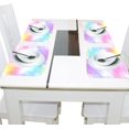 thumbnail image 4 of Ryvnso Placemats Set of 4 Rainbow Tie-dye-a3 Dining Mats Heat-Resistant Non-Slip Washable Table Mat, 4 of 8