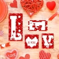 thumbnail image 4 of Valentine’s Day Decorations, 4PCS Rustic Tabletop LOVE Signs for Romantic Home Décor, Wedding, Anniversary, or Party Centerpiece, Valentine’s Gift for Couples, 4 of 7