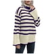 thumbnail image 2 of Puntoco-suéter informal de manga larga con cuello alto para mujer, blusa holgada de punto con abertura lateral, liquidación de Navidad Puntoco Puntoco-2287, 2 of 5