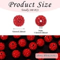 thumbnail image 2 of Cuentas Craft Beads BB Beadthoven 100 piezas 10mm Piedra Roja de Estrás, 2 of 7
