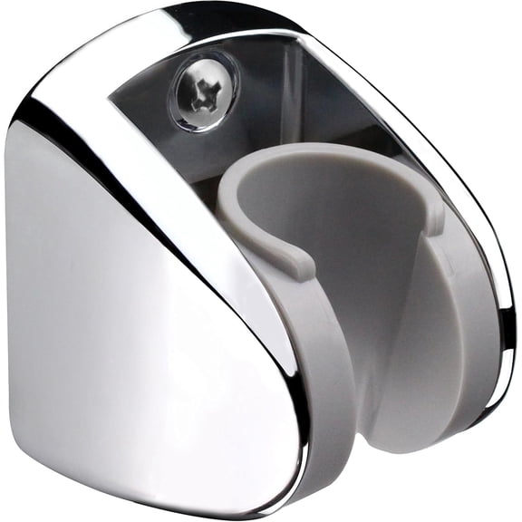 On Wall Mount Shower Bracket for Handheld Shower Head, Height Adjustable Holder-Chrome