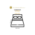 thumbnail image 2 of Cobertor Estambul DORMIREAL Flannel Blanco King Size, 2 of 5