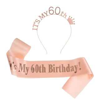 Rose Gold 2nd Birthday Decorations Set - Tiara, Sash, Cake Topper, Candles & Balloons For Girls Birthday Party