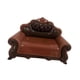 thumbnail image 4 of Sofá en miniatura, mini sillón, sofá, juego de simulación, accesorios de bricolaje, muebles en miniatura para habitación Respaldo marrón oscuro, 4 of 9
