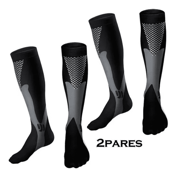 2 Pares De Calcetines De Compresión Deportiva XXL Malubero Malu1887