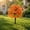 Orange, variant on Artificial Mum Topiary Outdoor Decoration with Ground Stake, Waterproof Plastic for Porch Yard Patio Fall Decor Orange