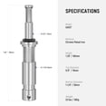 thumbnail image 2 of Adaptador Neewer UA027 Junior Male Stud 28 mm a Baby Male Stud 16 mm, 2 of 8