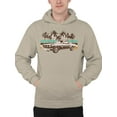 thumbnail image 2 of Vintage Car Palm Tree Sunset Art Men's Hoodie, 2 of 3