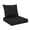 Black, variant on Outdoor Seat Cushions for Patio Furniture Set of 24x24 Inch for Waterproof Replacement Cushions with Removable Cover for Chair Yard Garden Deck